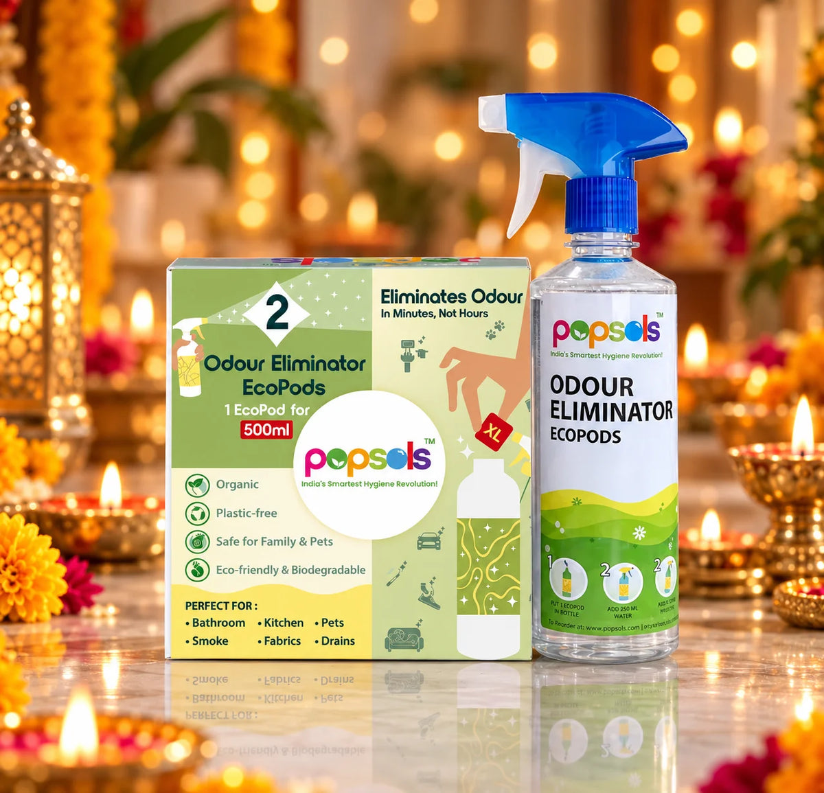 Odour Eliminator EcoPods 1L