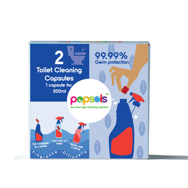 Toilet Cleaner EcoPods | Pack of 1 Eco-Friendly 4-in-1 Capsules | Removes Hard Water Stains