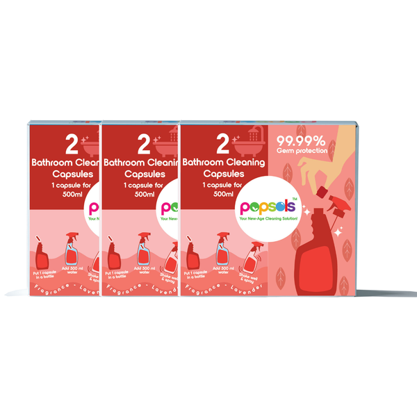 3 Box of Bathroom Cleaner EcoPods | 5-in-1 Cleaning for Tiles & Surfaces