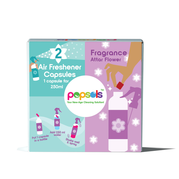 Attar Flower - Air Freshener EcoPods 1 Box of 2 Capsules | Long-Lasting Home Freshener