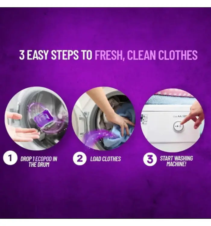 Floor Cleaner (All Fragrances), Laundry Capsules and Multi-Surface Cleaner Ecopods | Eco-Friendly Combo Pack