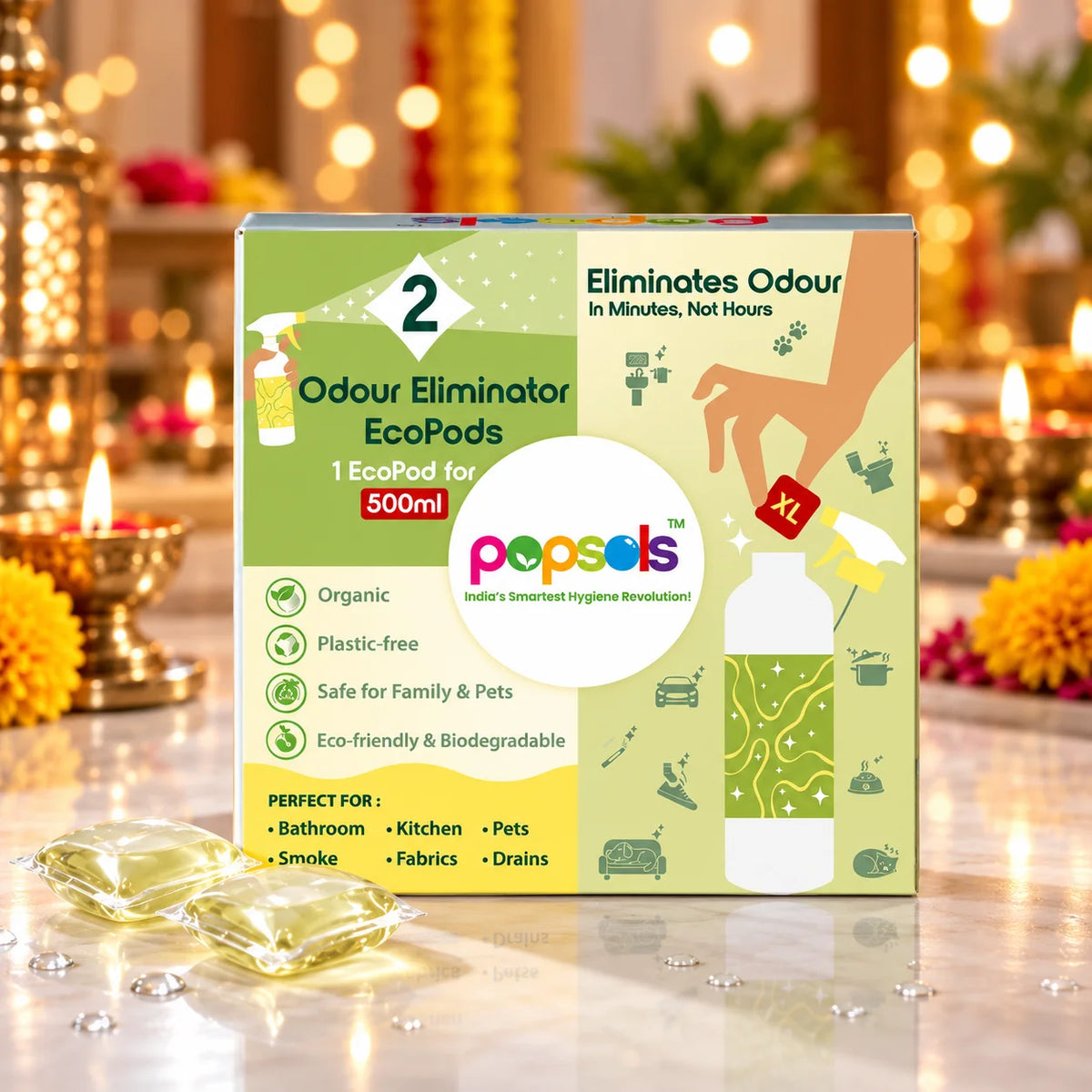 Odour Eliminator EcoPods 1L