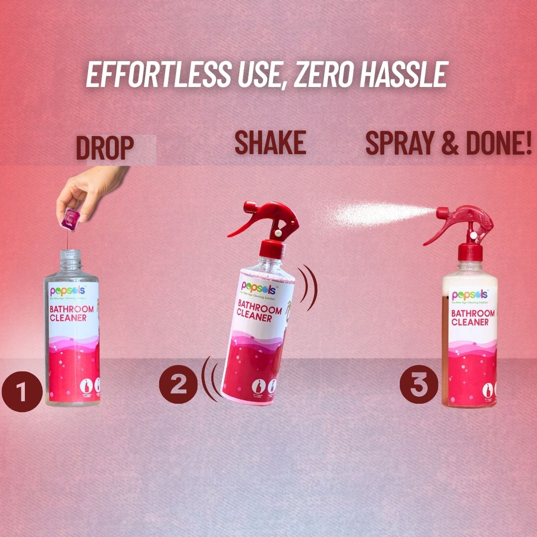 1 Box of Eco-Friendly Bathroom Cleaner EcoPods | 5-in-1 Cleaning for Tiles & Surfaces