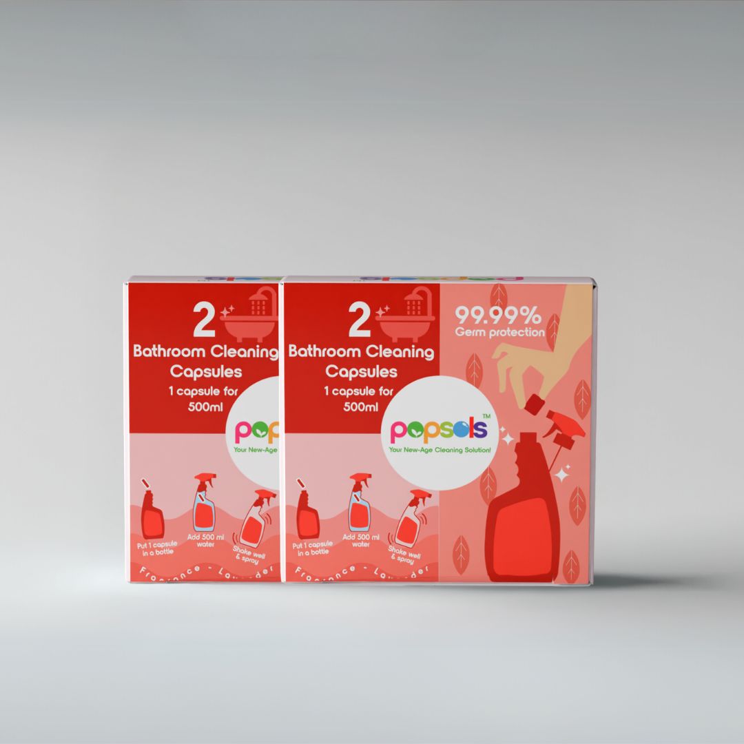 2 Box of Eco-Friendly Bathroom Cleaner EcoPods | 5-in-1 Cleaning for Tiles & Surfaces