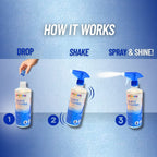 Pack of 1 box of Eco-Friendly Glass Cleaner Capsules– Streak-Free, Zero Waste Cleaning