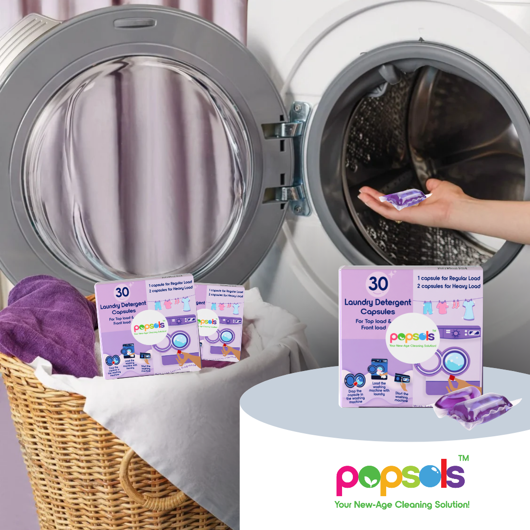Laundry Detergent EcoPods | Pack of 1 Eco-Friendly 5-in-1 Capsules for Front & Top Load