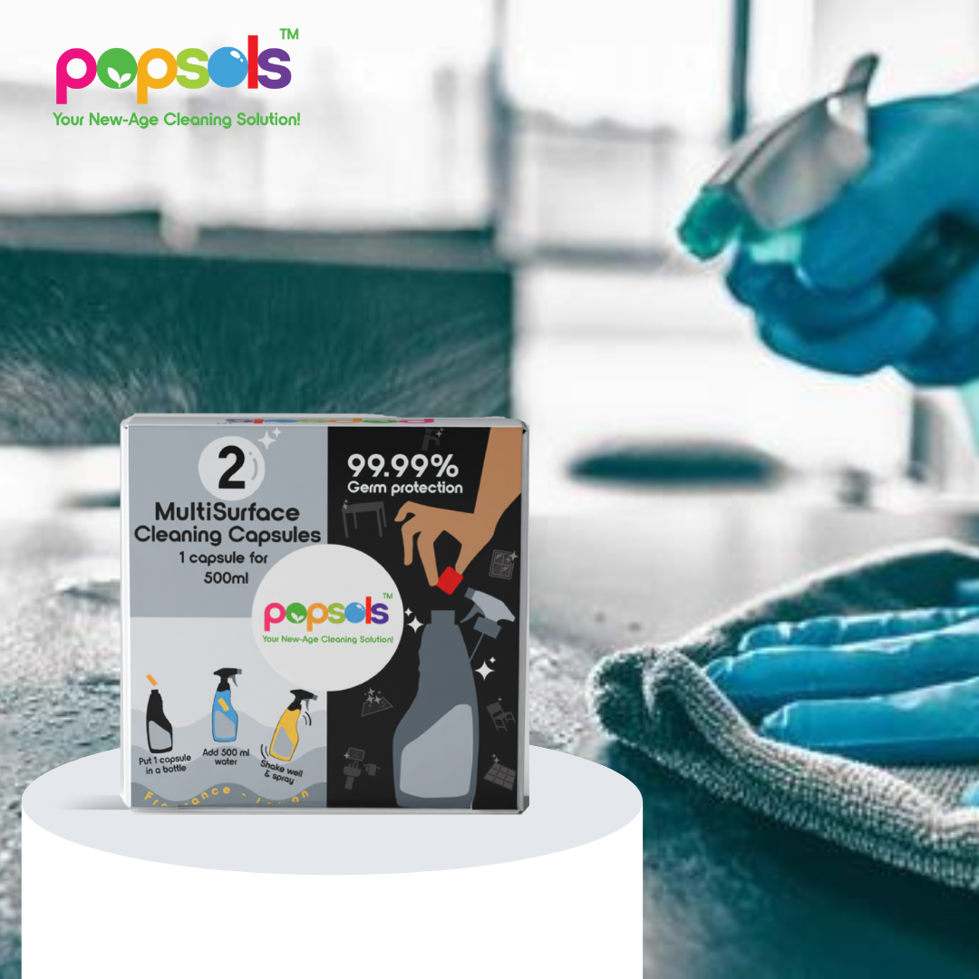 All-in-One Cleaning Combo with Bottle – Laundry Capsules, Floor Cleaner Ecopods (All Fragrances), Air Freshener, Multi-Surface, Toilet, Bathroom and Glass Cleaner