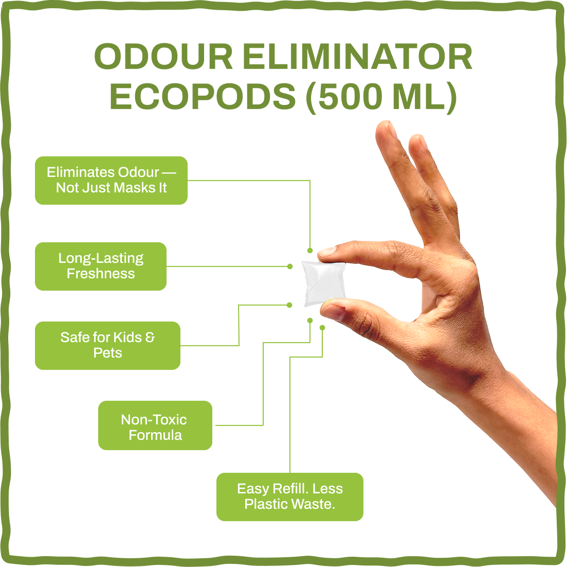 Odour Eliminator EcoPods 1L
