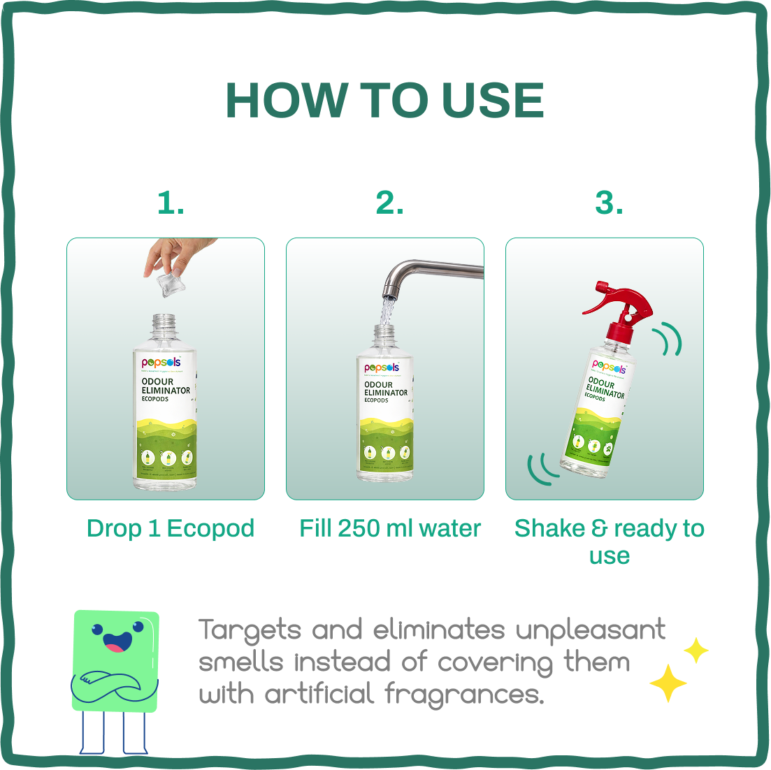 Odour Eliminator EcoPods 500ml