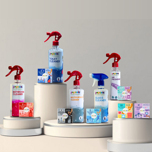 All-in-One Cleaning Combo EcoPods with Bottle | Complete Home Cleaning