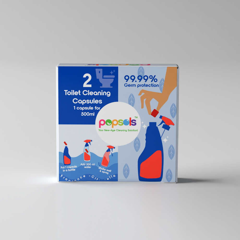 Toilet Cleaner EcoPods | Pack of 1 Eco-Friendly 4-in-1 Capsules | Removes Hard Water Stains