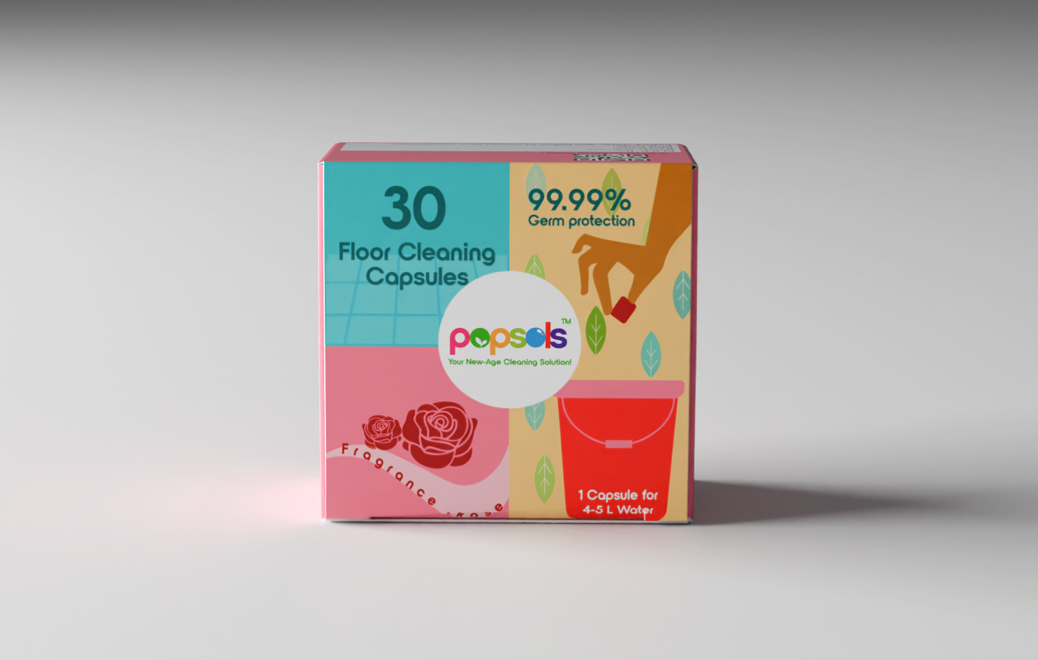 Floor Cleaning Capsules - 30 (Rose)