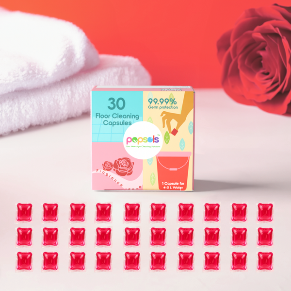 Rose – Floor Cleaner EcoPods (30 Capsules, Pack of 1)