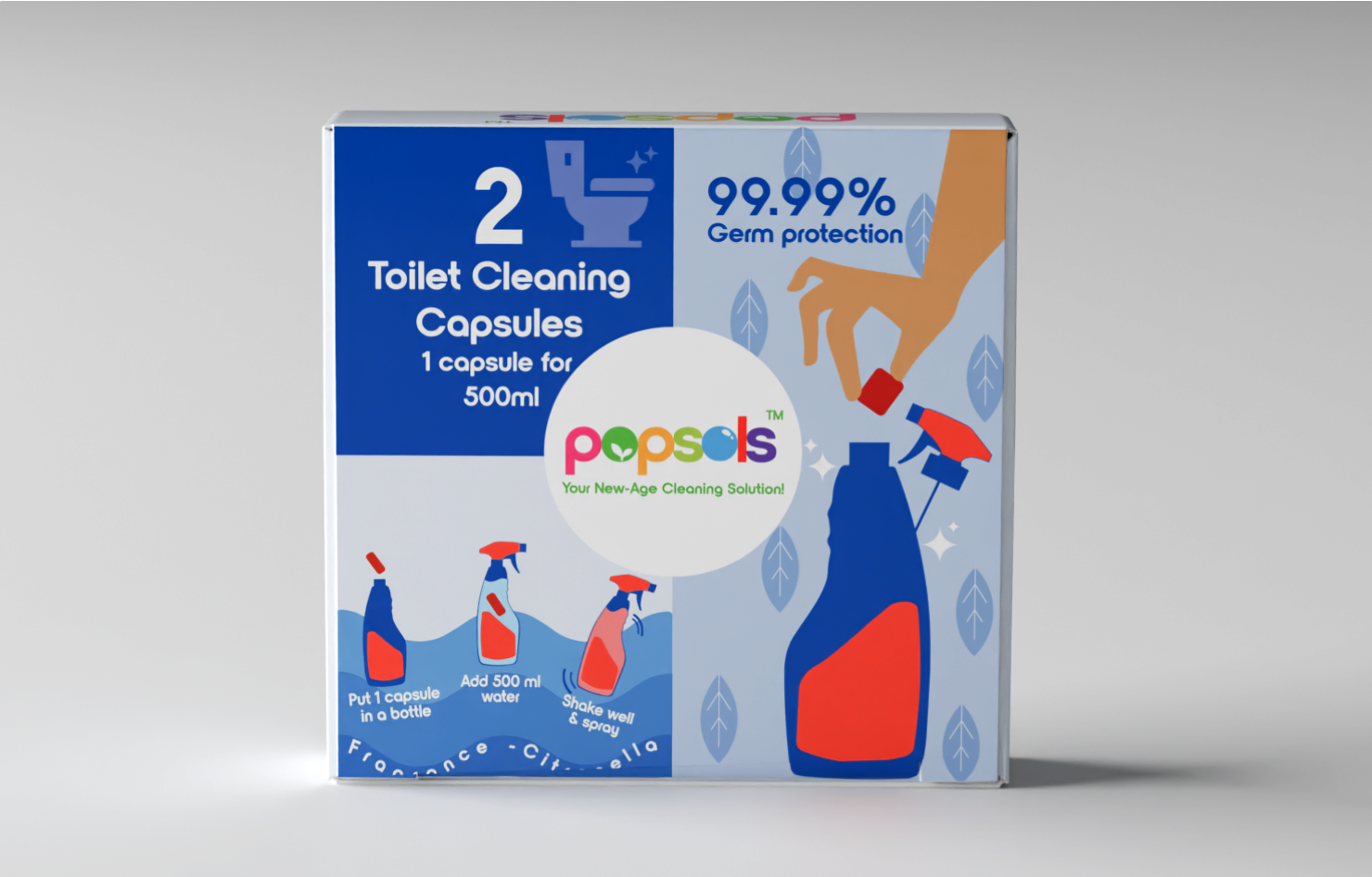 Toilet Cleaning - 2 Capsules